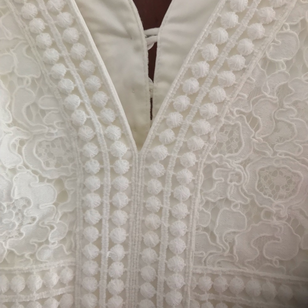 Bardot White Lace Midi Dress - Picture 2 of 7